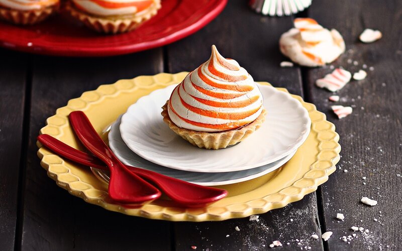 Meringue Tart on Plate