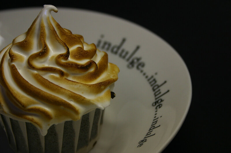 Meringue-topped cupcake