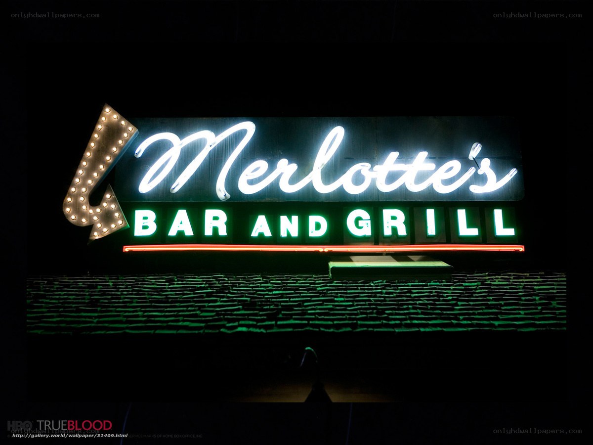 Merlotte's Bar and Grill neon sign
