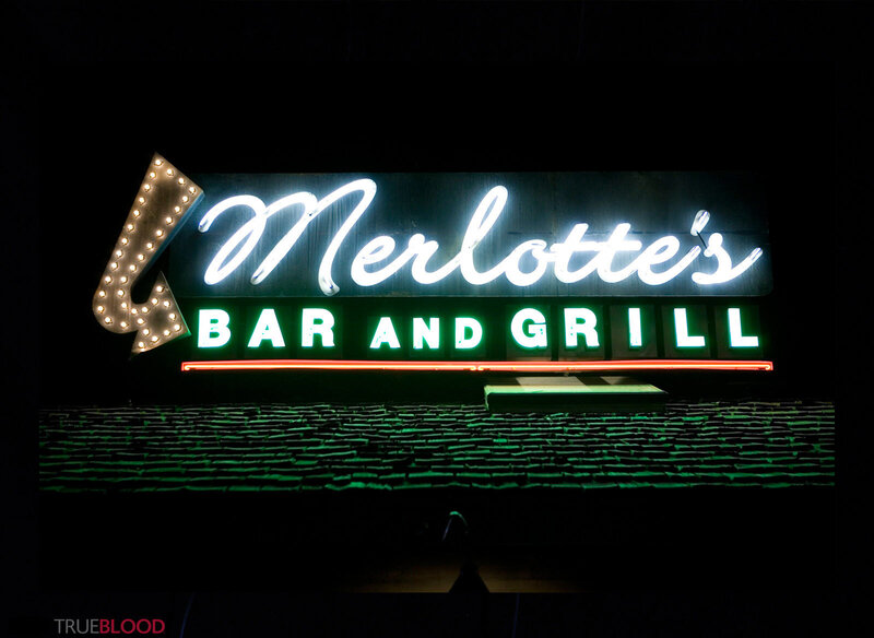 Merlotte's Bar and Grill sign