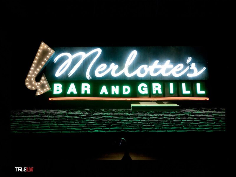 Merlotte's Bar and Grill sign
