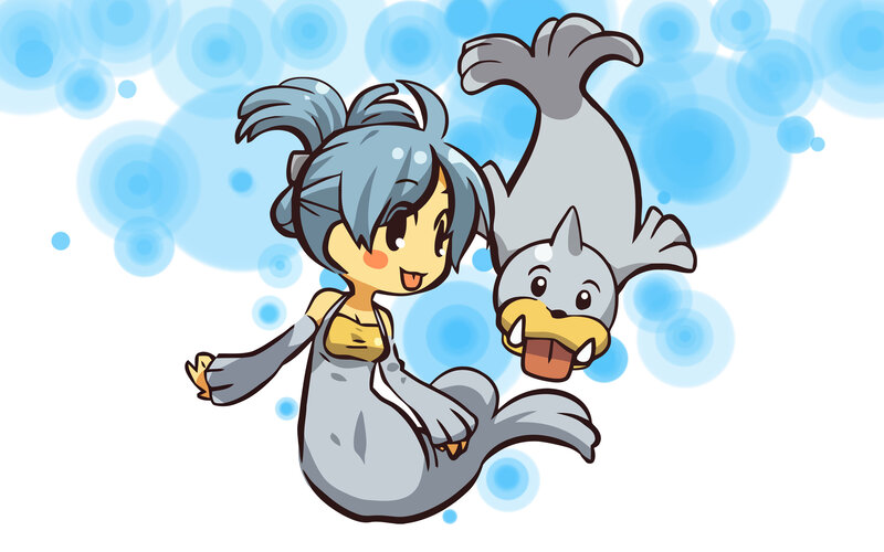 mermaid and seal companion