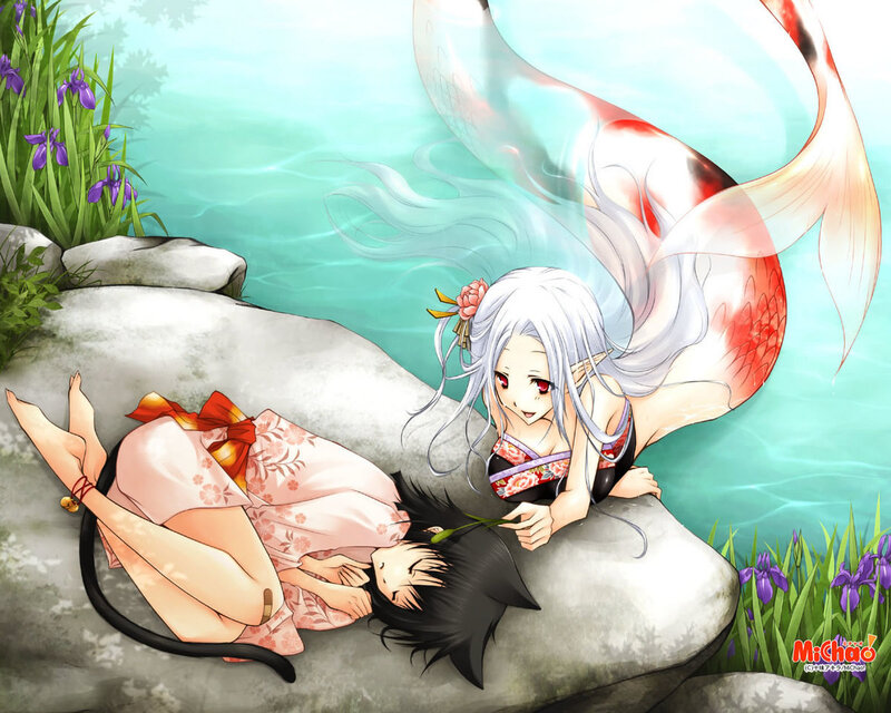 Mermaid and Sleeping Girl