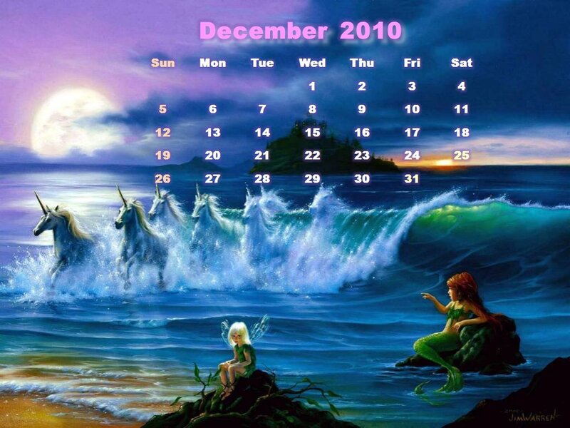 Mermaid and Unicorns in Ocean