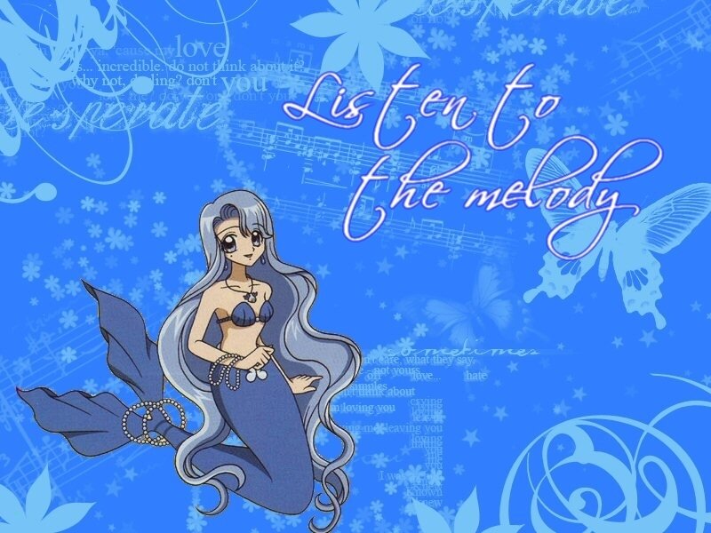 Mermaid Anime Character — Blue