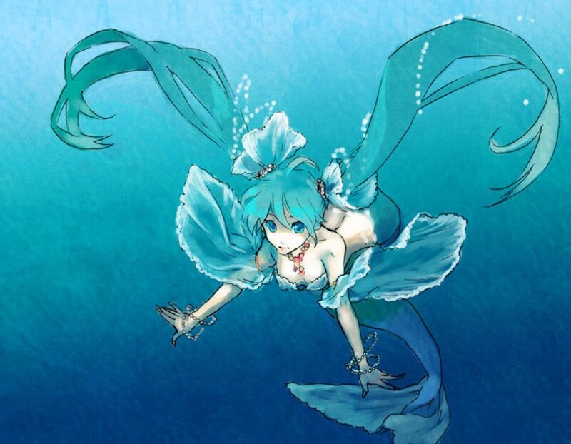Mermaid Character Underwater