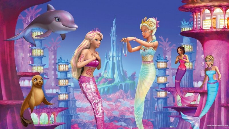 Mermaid Characters in Underwater City
