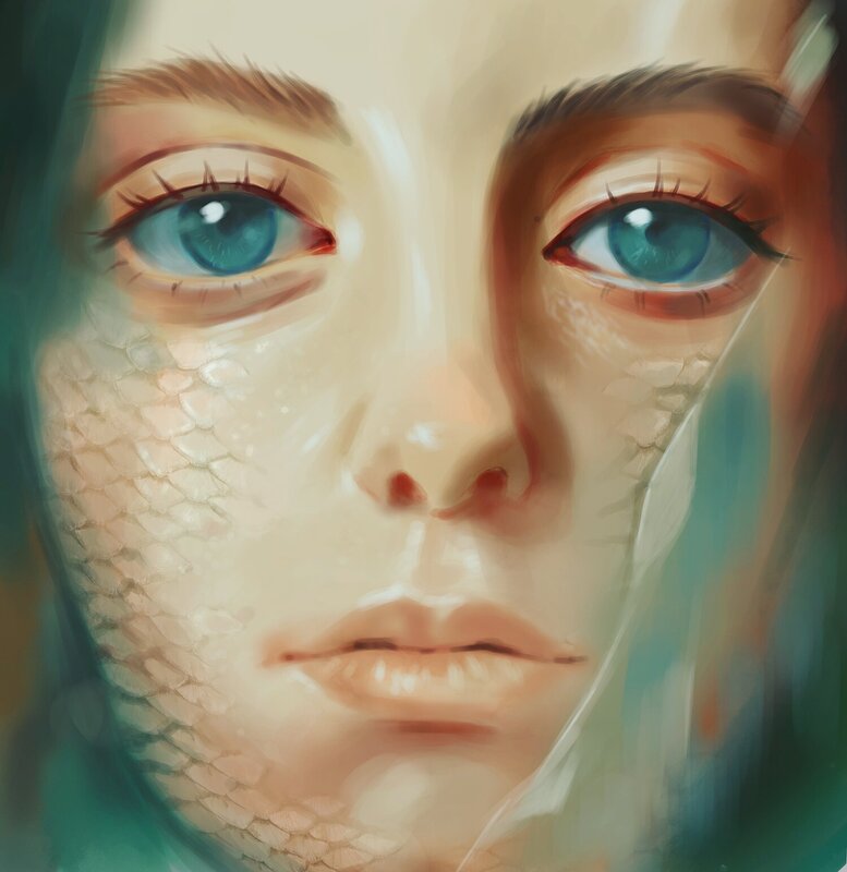 Mermaid Girl Face