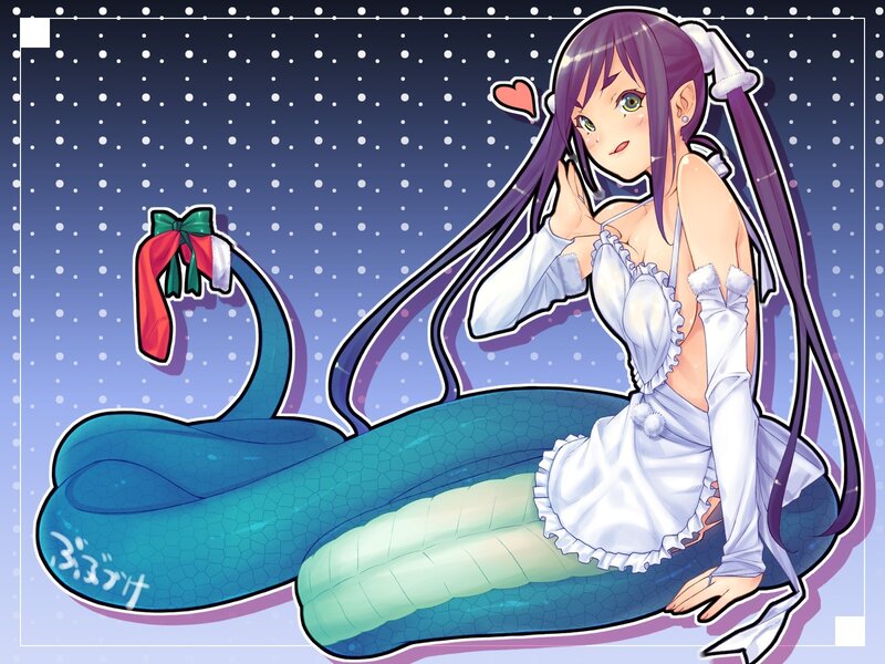 mermaid girl with snake tail