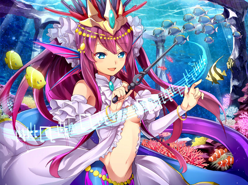 Mermaid Girl with Violin