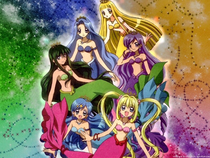 Mermaid Girls in Space