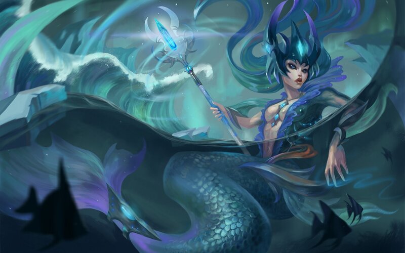 Mermaid Holding a Trident