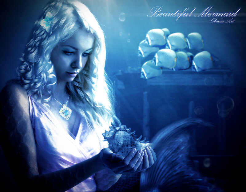Mermaid Holding Shell