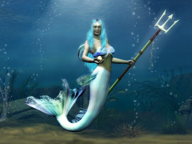 Mermaid Holding Trident