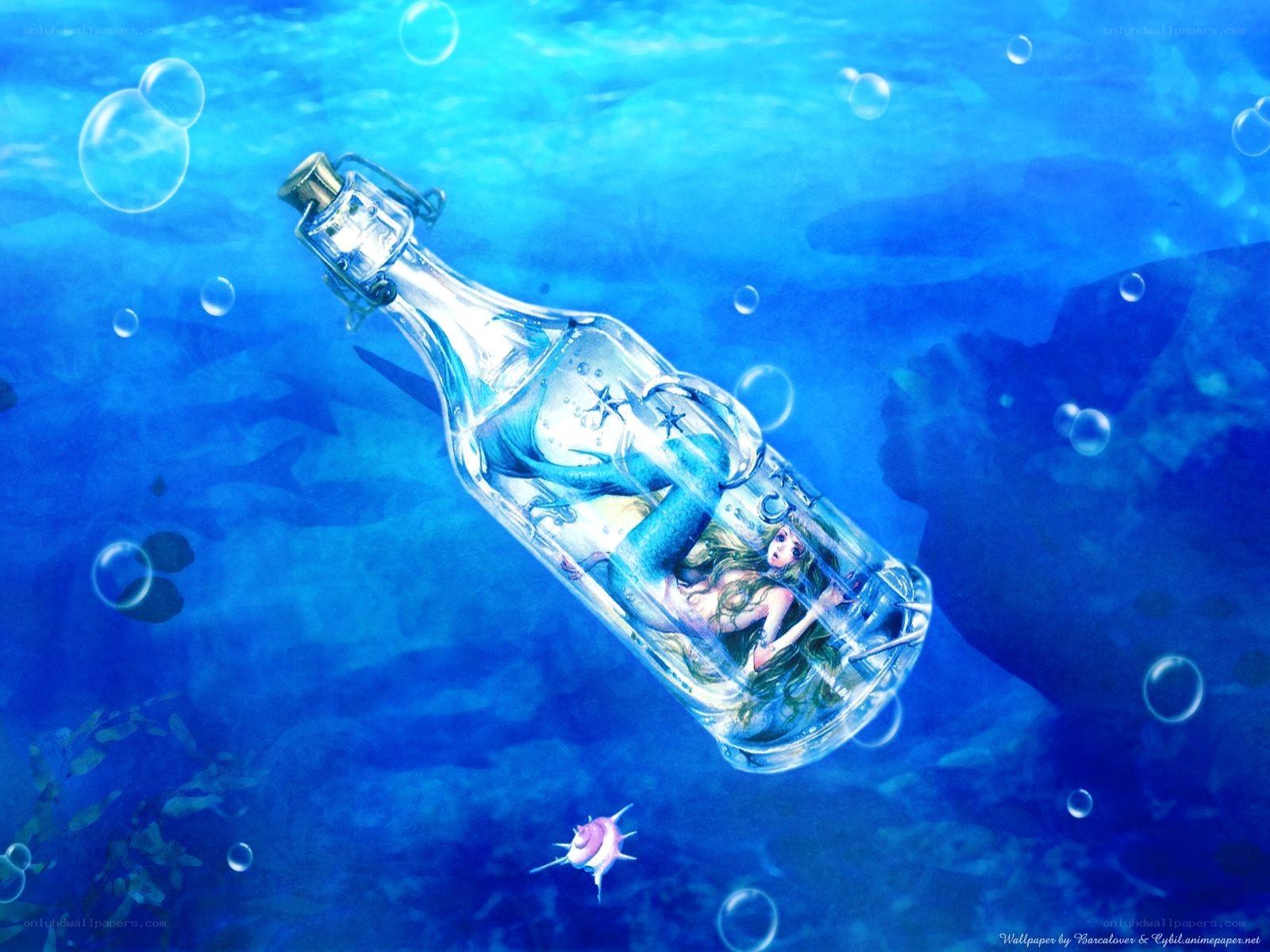 mermaid in a bottle