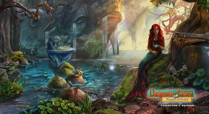 Mermaid in a Cave — Blue