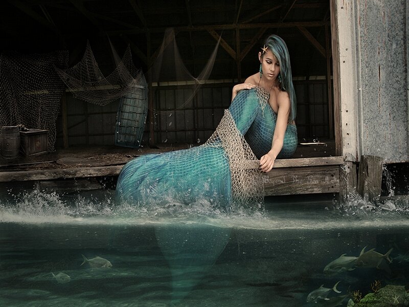 Mermaid in Fishing Hut