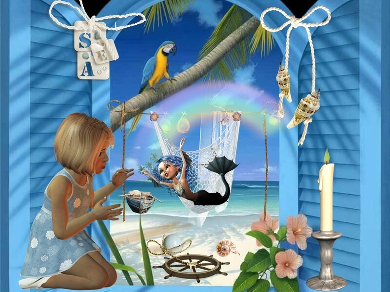 Mermaid in Hammock