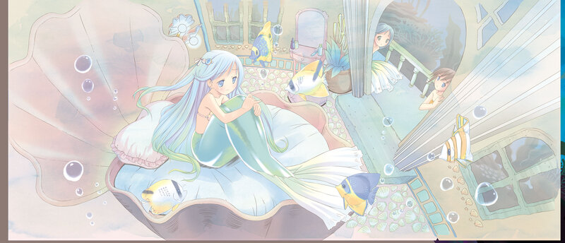 Mermaid in Seashell Bed