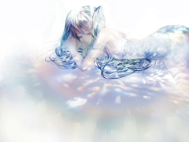 mermaid in sunlit water