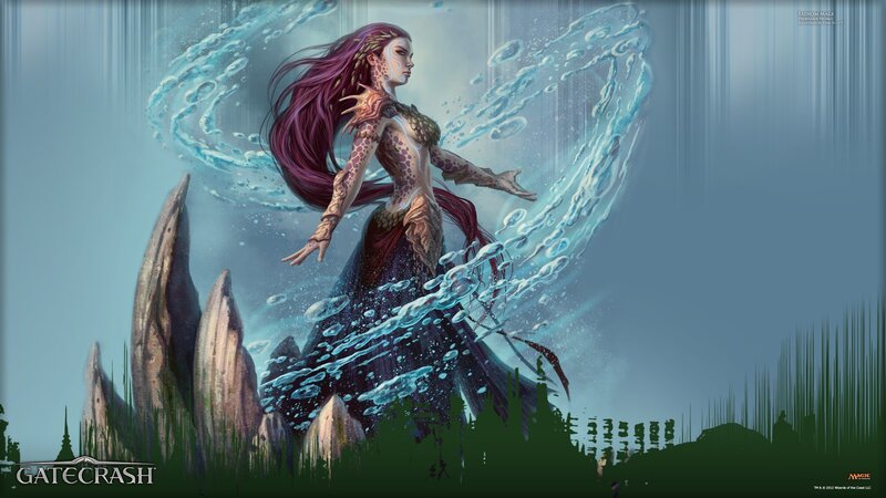 mermaid mage in water
