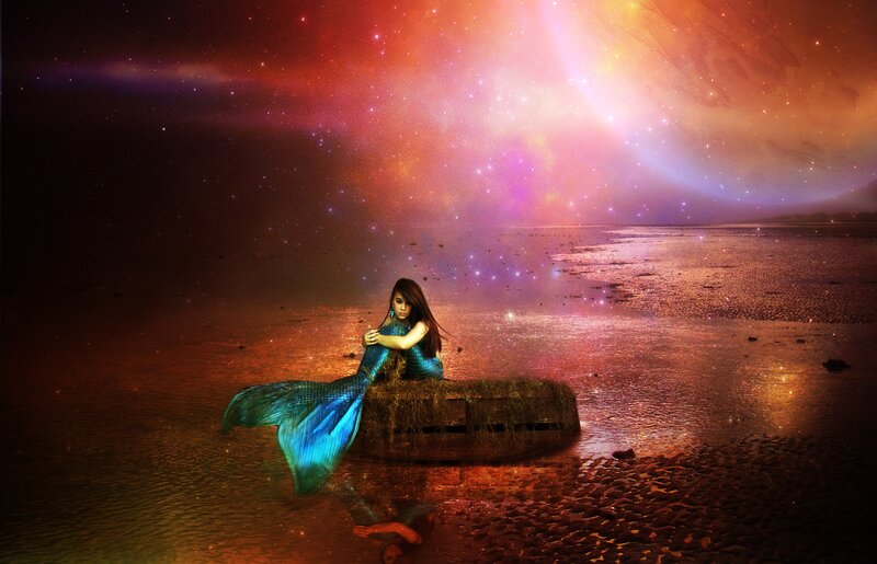 Mermaid on a Boat
