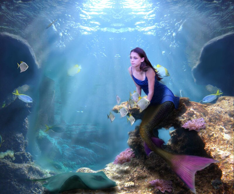 Mermaid on Rocky Reef