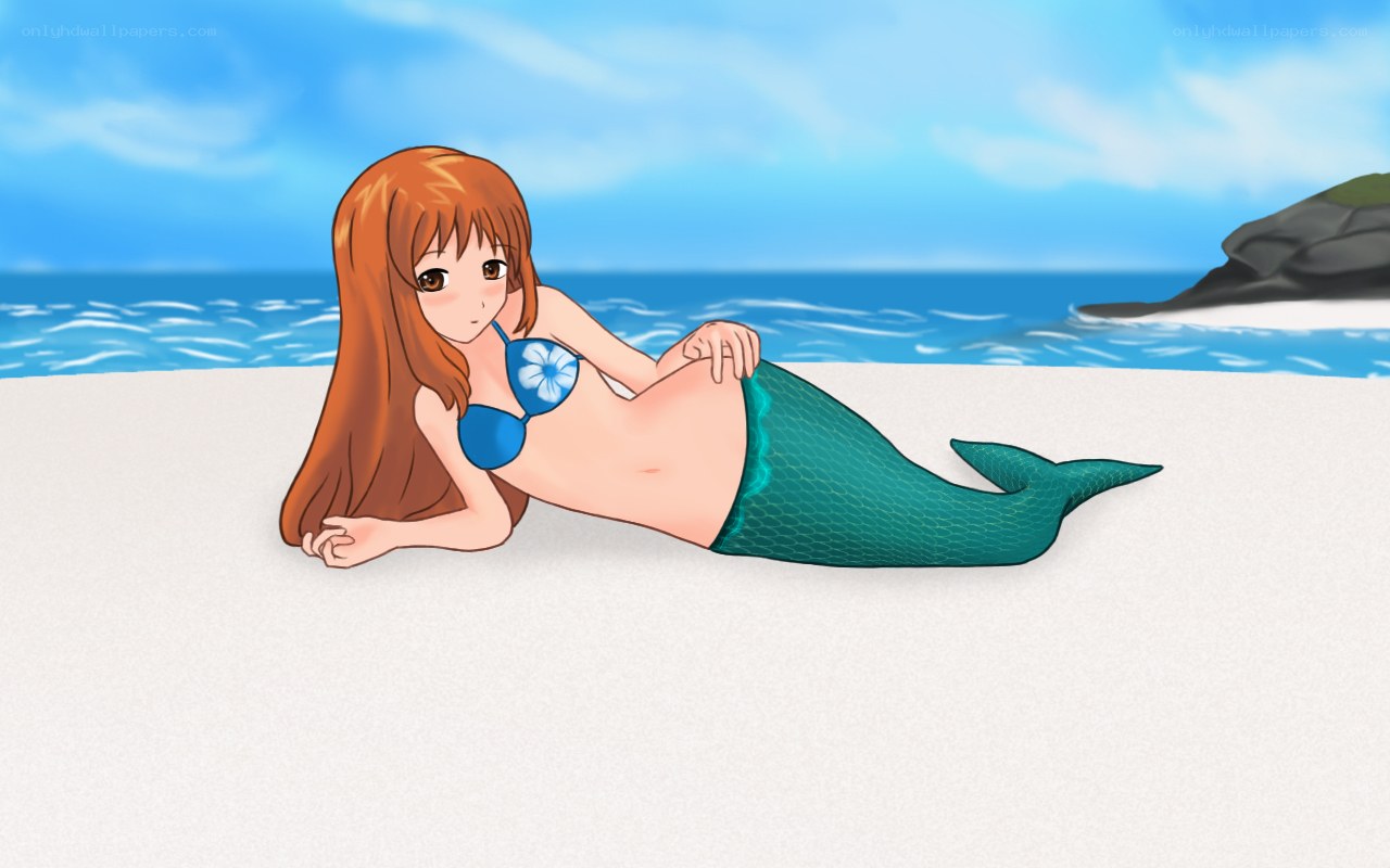 mermaid on the beach