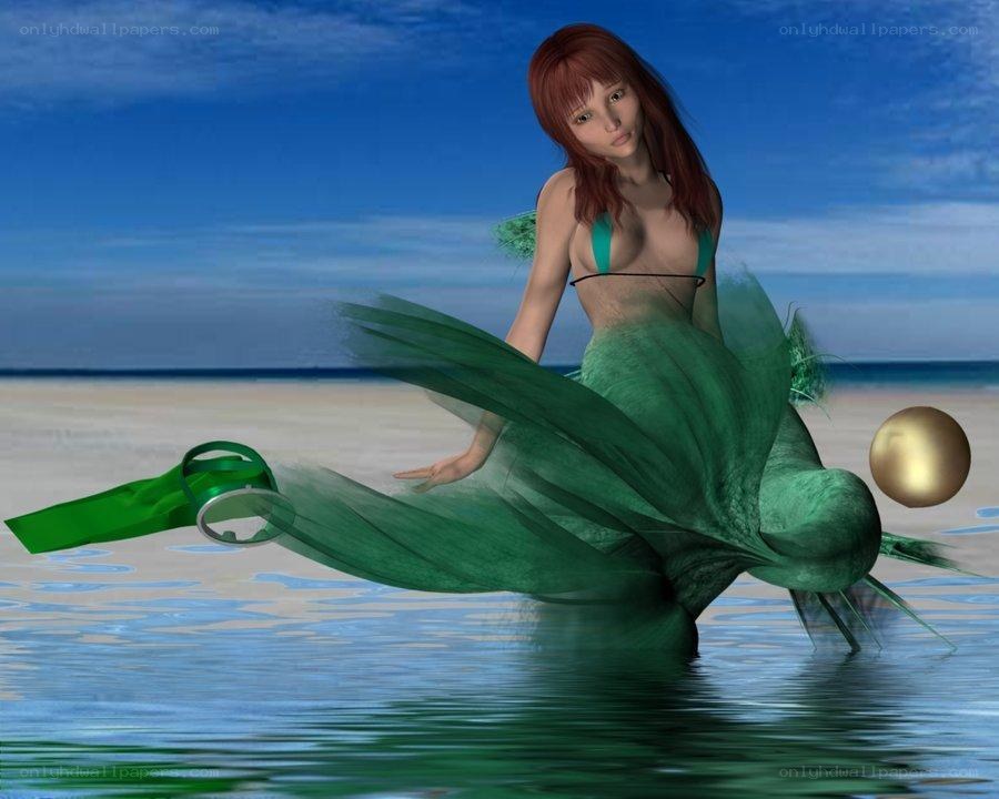 mermaid on the beach