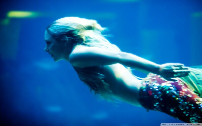 mermaid swimming underwater