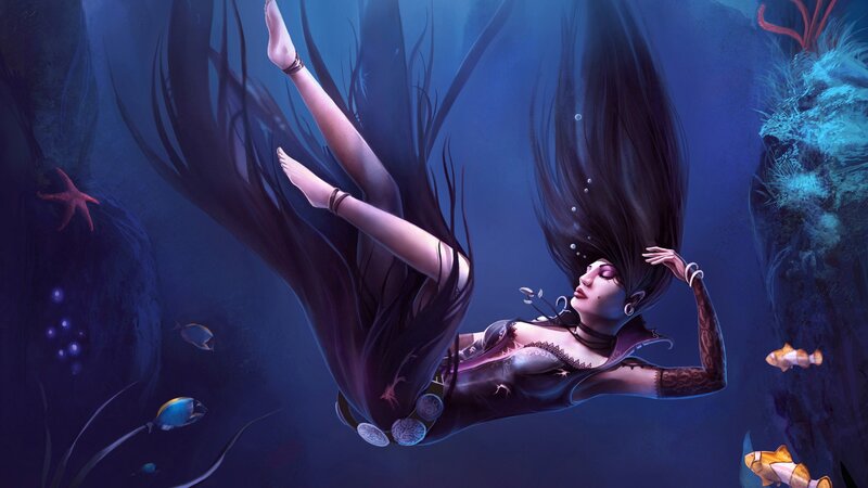 mermaid underwater fantasy