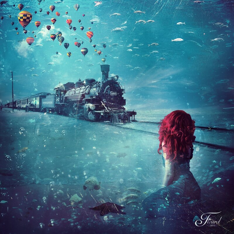 Mermaid Watching Train