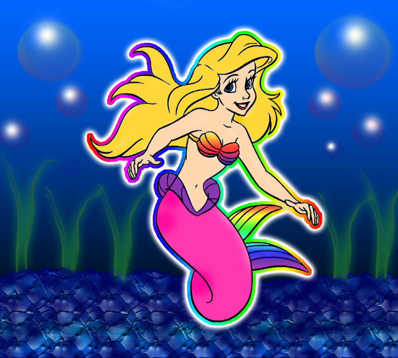 Mermaid with Blonde Hair