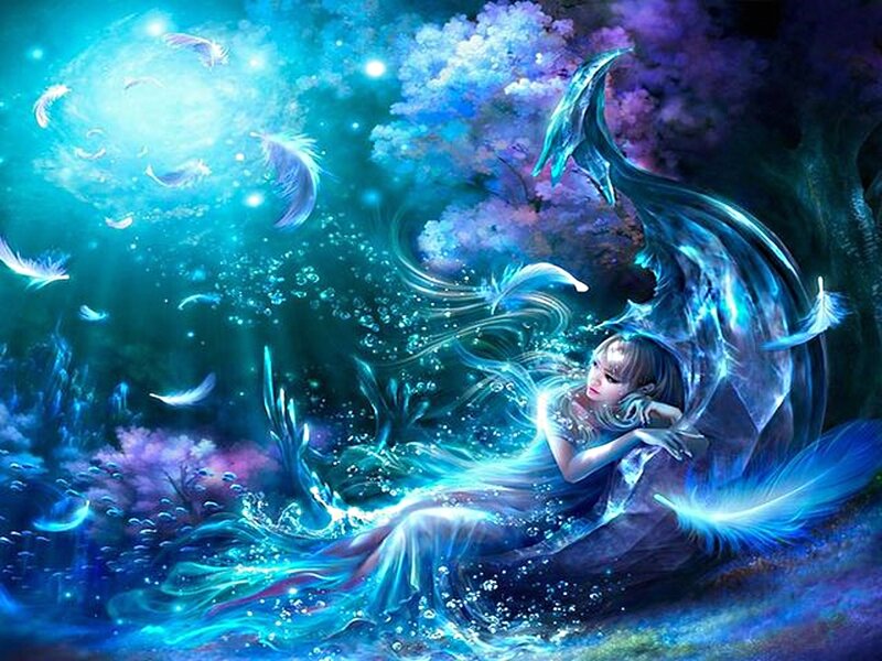 Mermaid with Feather