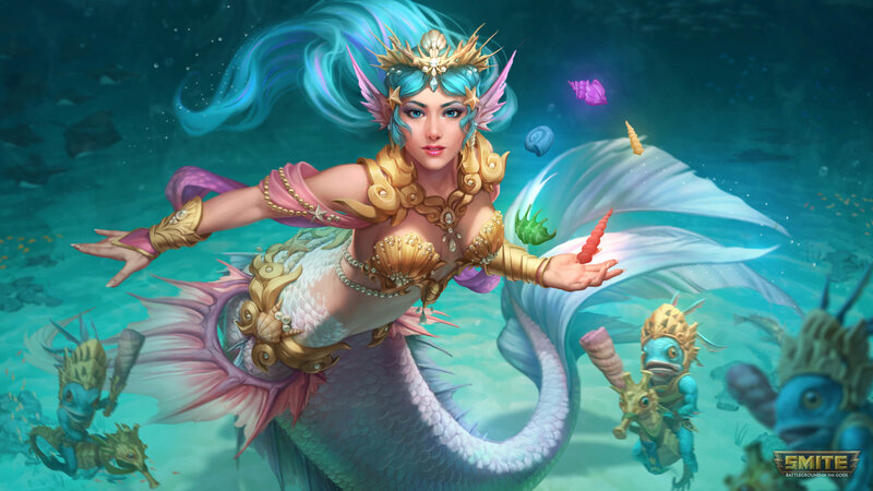 Mermaid with Fish Creatures