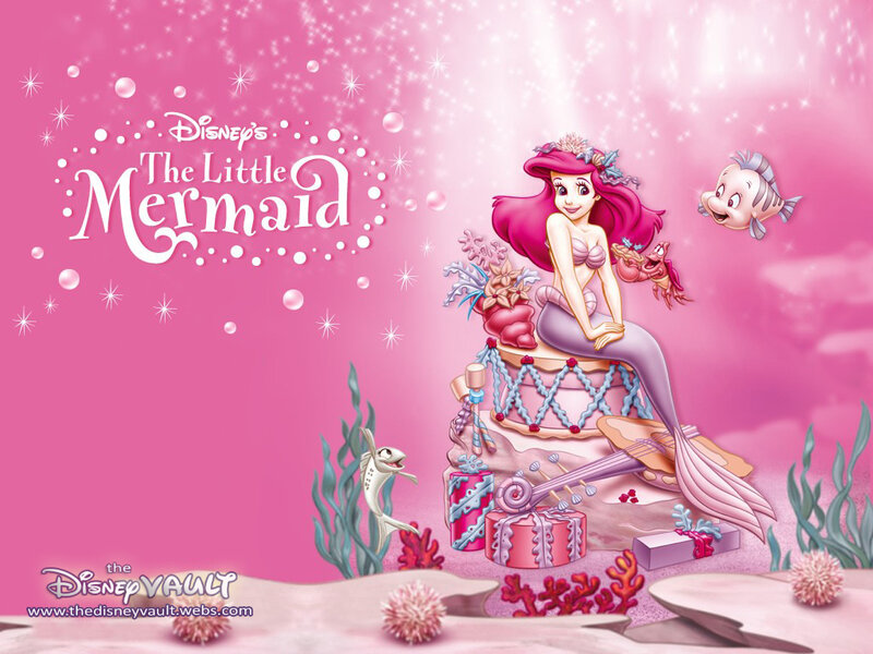 Mermaid with Fish — Pink