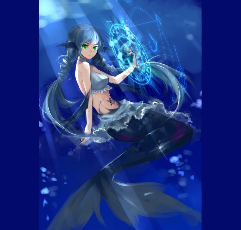 Mermaid with Glowing Shield