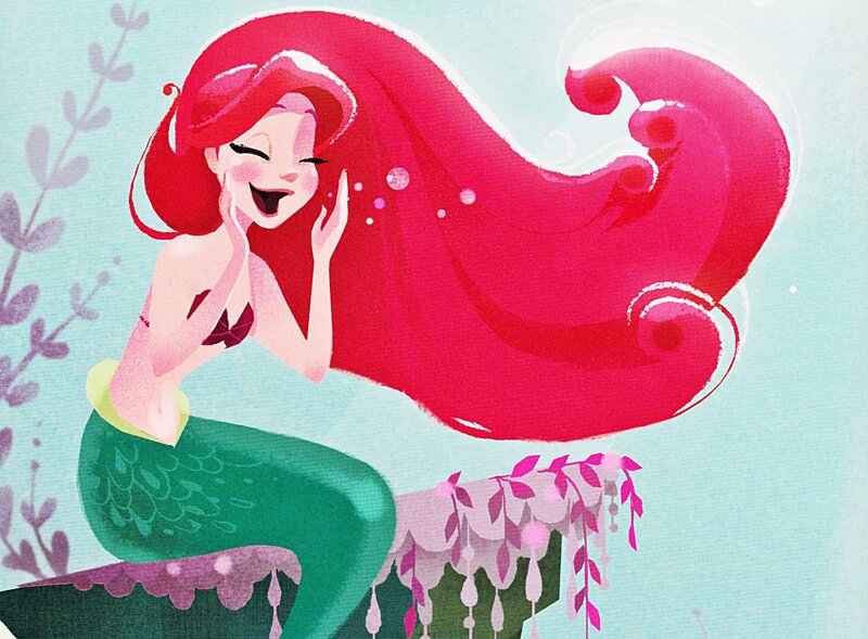 Mermaid with Red Hair — Joyful