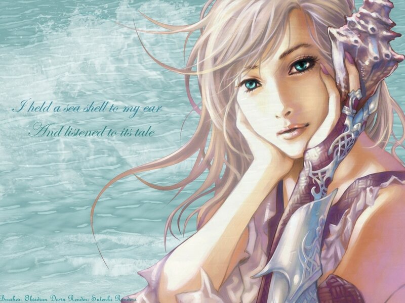 mermaid with sea shell