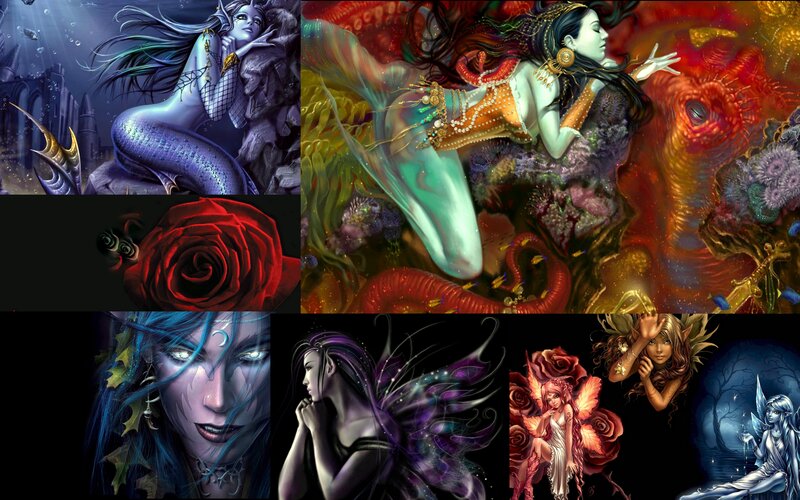 Mermaid with Tentacles — Purple