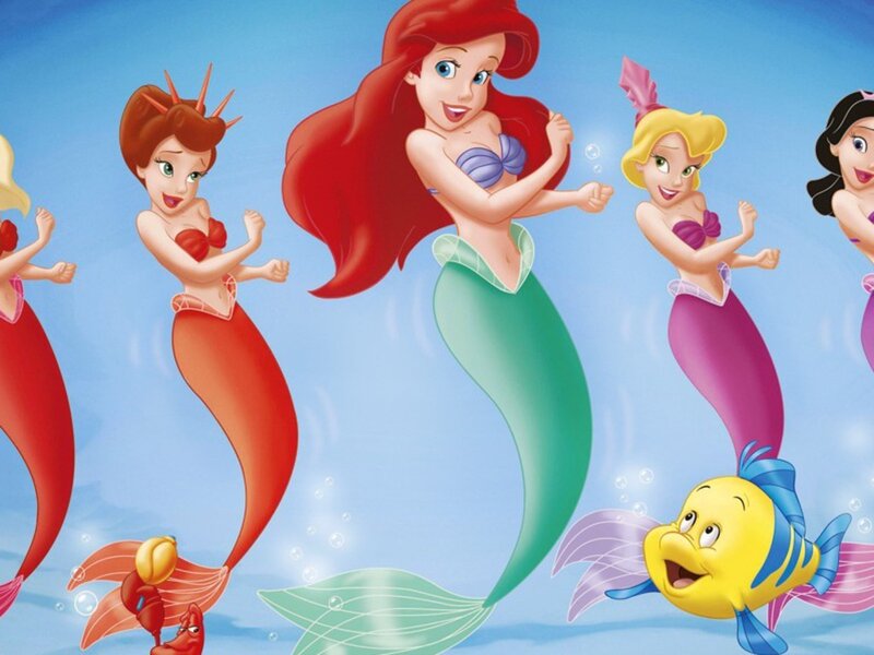 Mermaids and Fish in Water