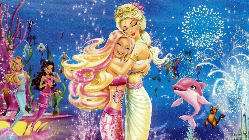 Mermaids Hugging Underwater