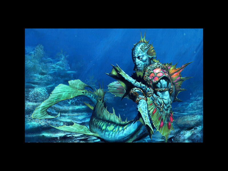 Merman with Fish Tail