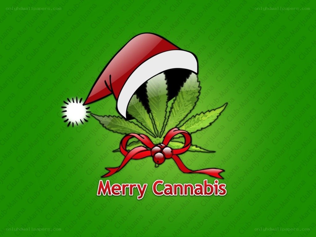 Merry Cannabis holiday graphic