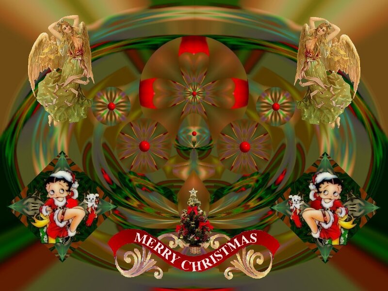 Merry Christmas Angel Art