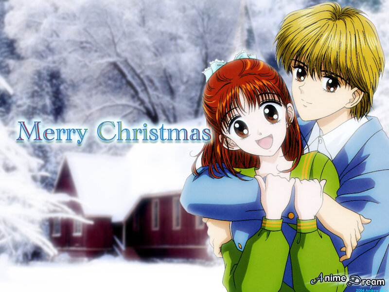 Merry Christmas anime couple