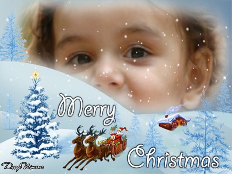 Merry Christmas baby photo