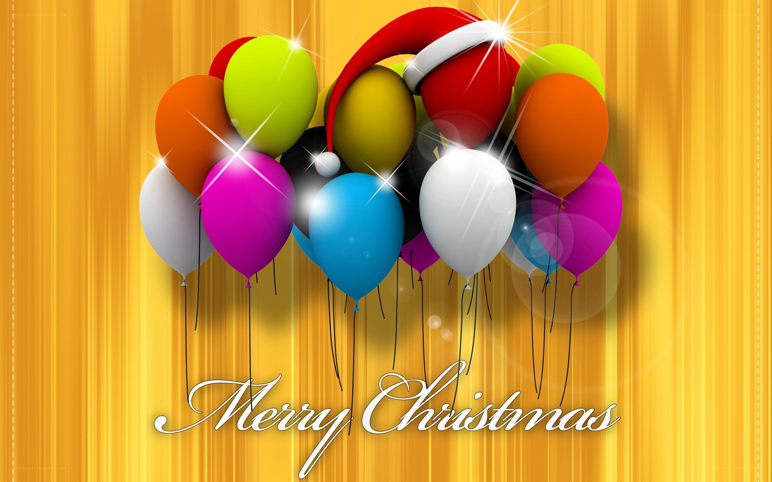 Merry Christmas balloons