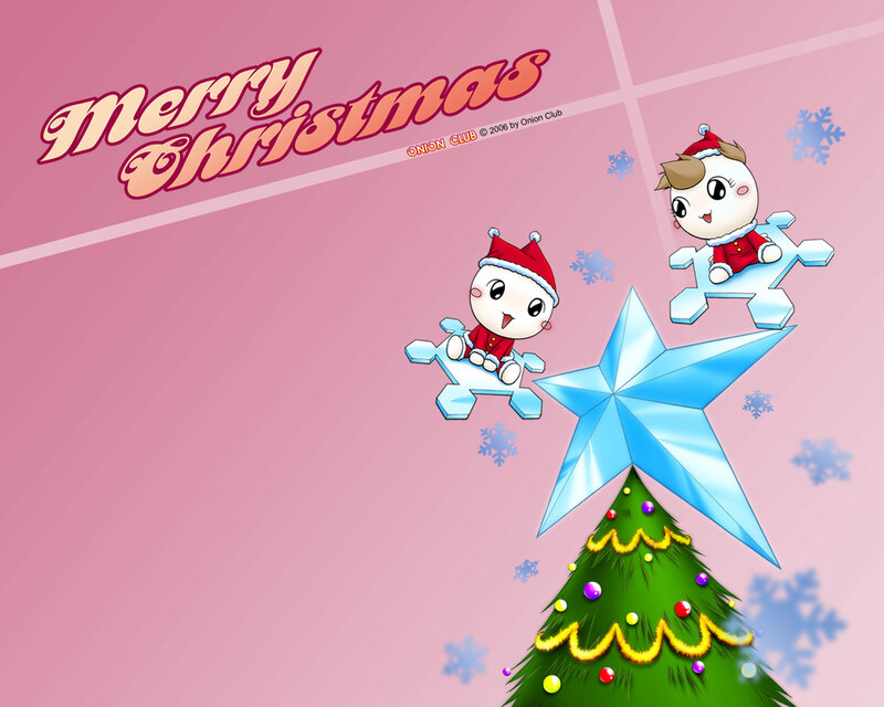 Merry Christmas cartoon wallpaper