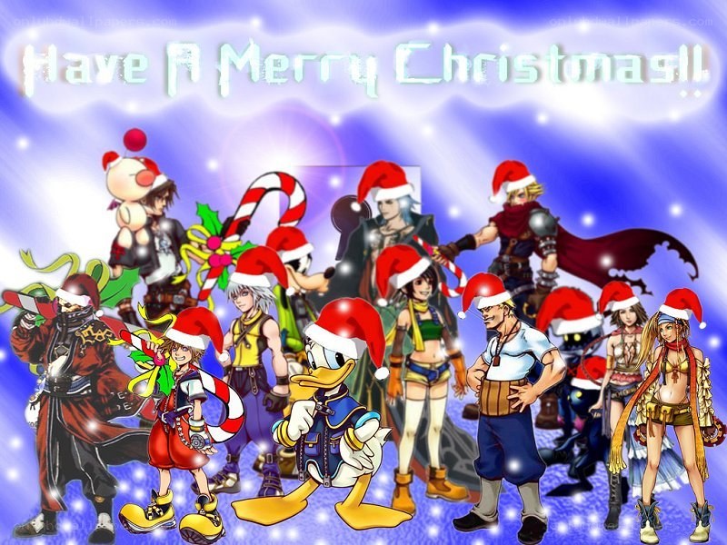 Merry Christmas characters